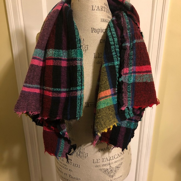 Zara Plaid Scarf - Picture 2 of 5